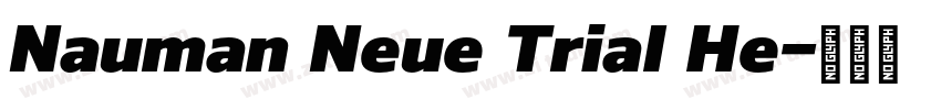 Nauman Neue Trial He字体转换
